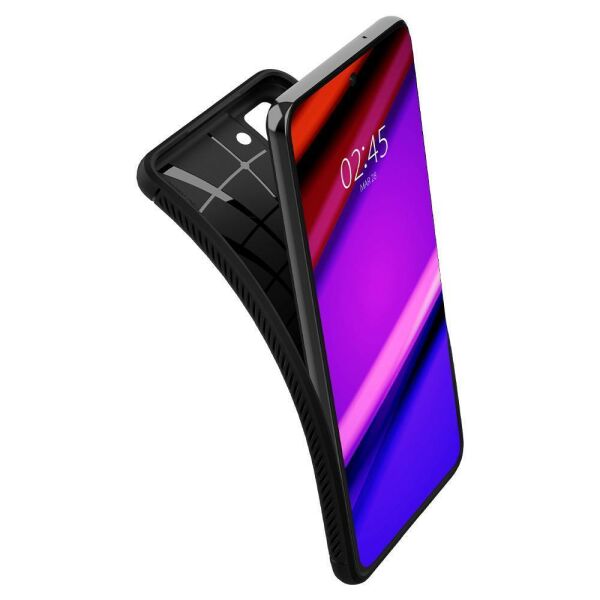 Spigen Galaxy S21 FE ile Uyumlu Kılıf Rugged Armor Matte Black