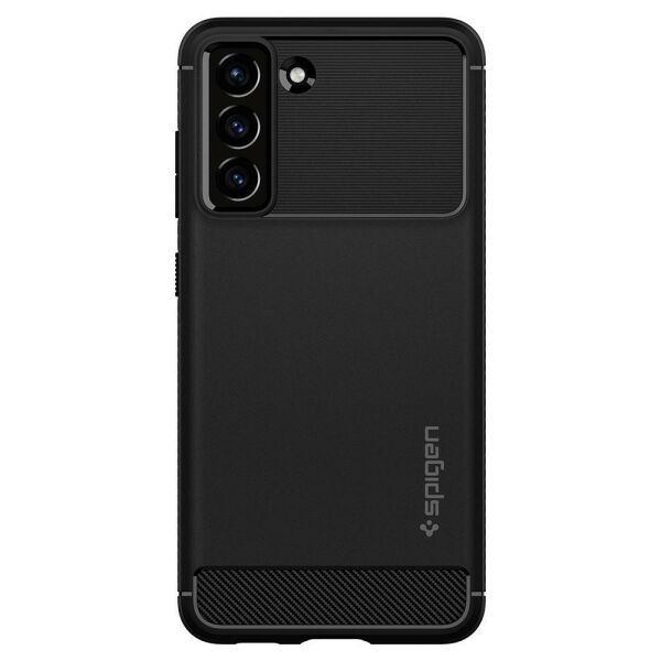 Spigen Galaxy S21 FE ile Uyumlu Kılıf Rugged Armor Matte Black