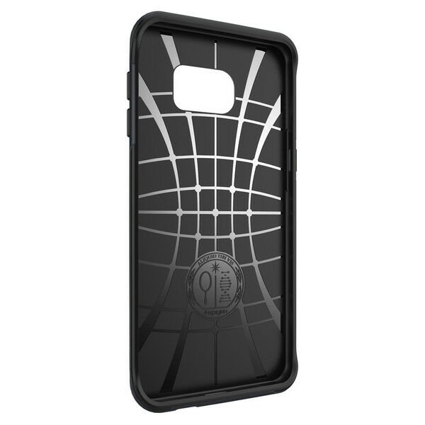 Spigen Galaxy S6 Edge Plus ile Uyumlu Kılıf Neo Hybrid Carbon Metal Slate