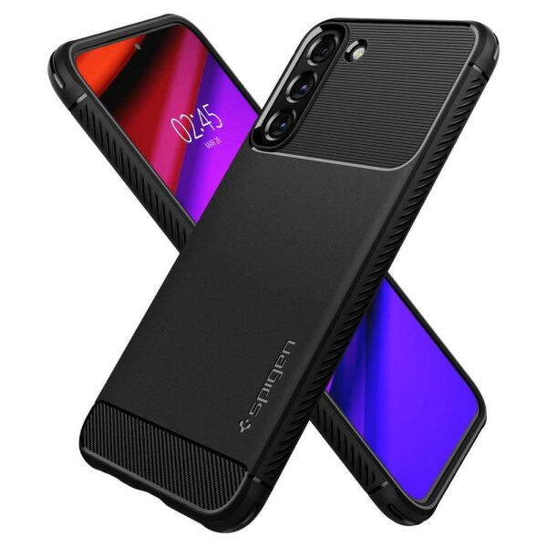 Spigen Galaxy S22 Plus 5G ile Uyumlu Kılıf Rugged Armor Matte Black