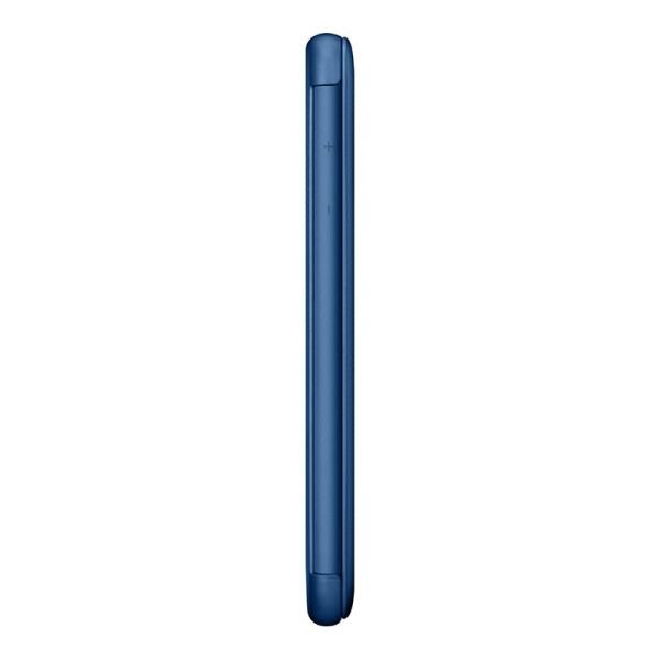 Galaxy A6 Plus 2018 ile Uyumlu Wallet Cover Kılıf Mavi EF-WA605CLEGWW (Out)