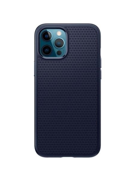 Spigen iPhone 12 Pro Max ile Uyumlu Kılıf Liquid Air Navy Blue