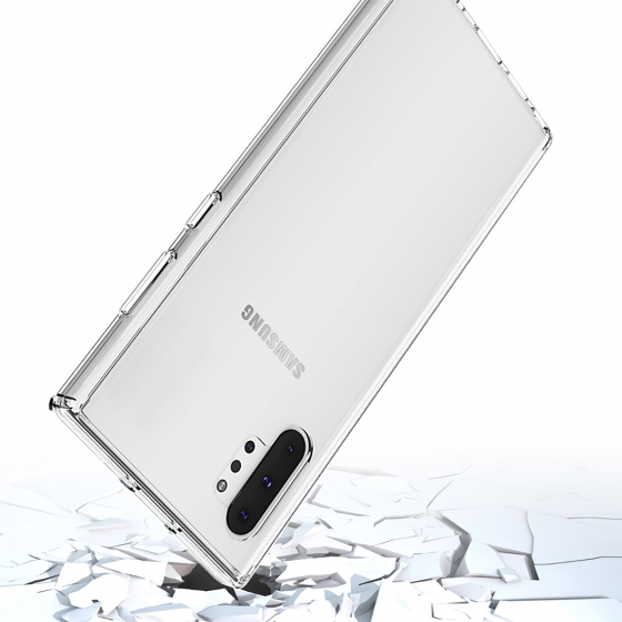 Buff Galaxy Note 10 Plus ile Uyumlu Air Hybrid Kılıf Crystal Clear