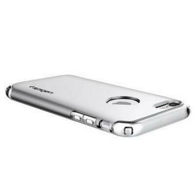 Spigen iPhone 7 ile Uyumlu Kılıf Hybrid Armor Satin Silver