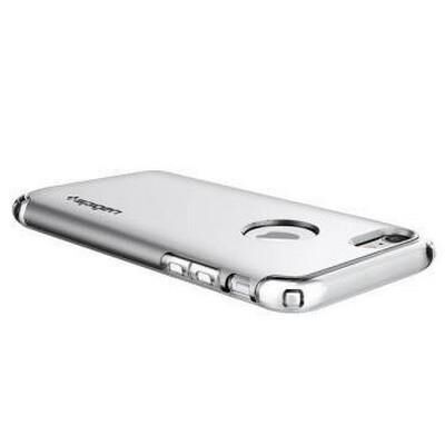 Spigen iPhone 7 ile Uyumlu Kılıf Hybrid Armor Satin Silver
