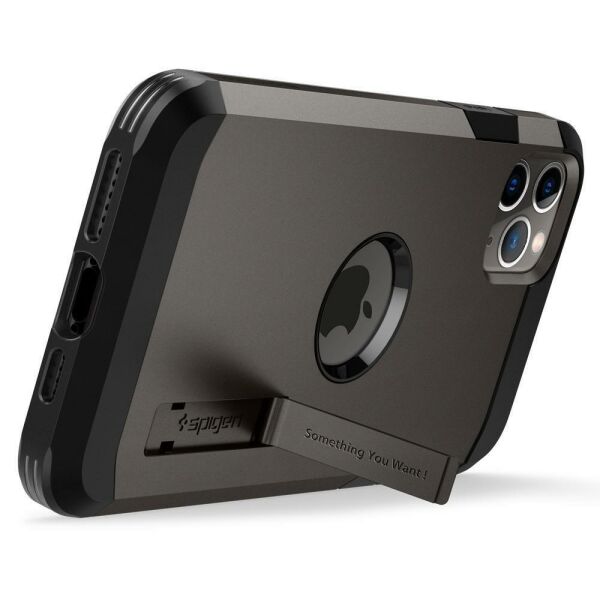 Spigen iPhone 11 Pro Max ile Uyumlu Kılıf Tough Armor XP Gunmetal