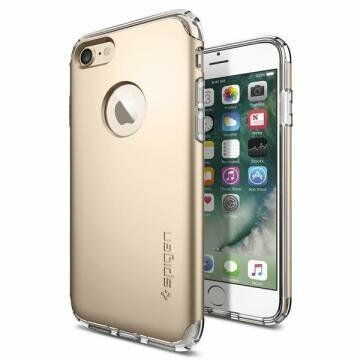 Spigen iPhone 7 ile Uyumlu Kılıf Hybrid Armor Champagne Gold