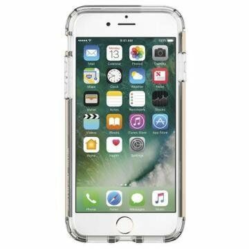 Spigen iPhone 7 ile Uyumlu Kılıf Hybrid Armor Champagne Gold