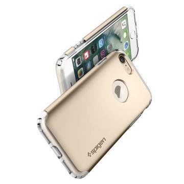 Spigen iPhone 7 ile Uyumlu Kılıf Hybrid Armor Champagne Gold