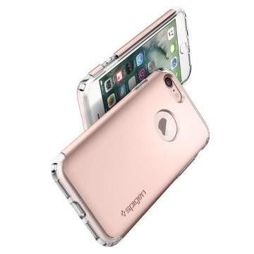 Spigen iPhone 7 ile Uyumlu Kılıf Hybrid Armor Rose Gold