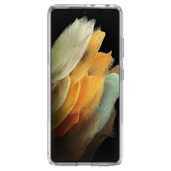 Spigen Galaxy S21 Ultra ile Uyumlu Kılıf Crystal Slot Crystal Clear