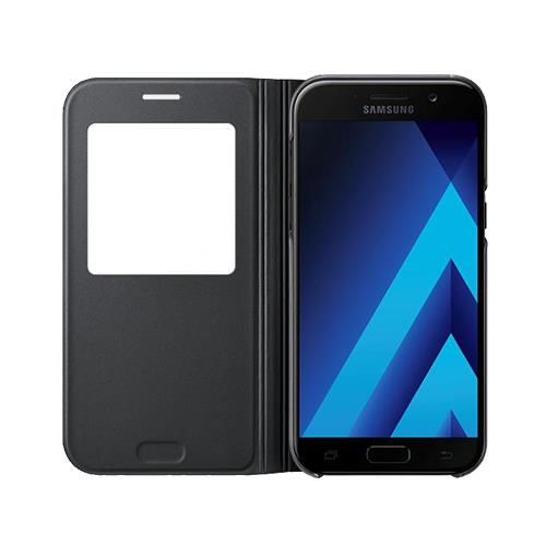 Galaxy A5(2017) ile Uyumlu S View Cover Siyah EF-CA520PBEGWW(Out)