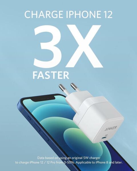 Anker 312 Cube 20W USB-C Şarj Cihazı A2149