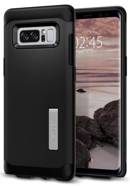 Spigen Galaxy Note 8 ile Uyumlu Kılıf Slim Armor Black