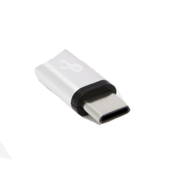 Jopus Universal Mix Çevirici Adaptör Micro'dan Type C'ye Şarj Çevirici Aparat JO-TY02-Gümüş