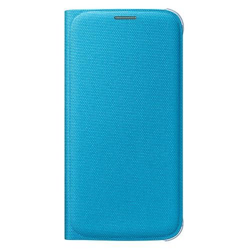 Galaxy S6 ile Uyumlu Flip Wallet (Tekstil) Açık Mavi EF-WG920BLEGWW