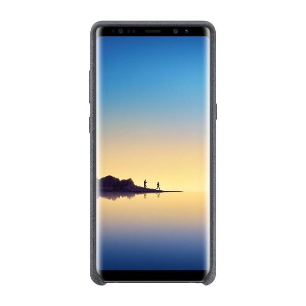 Galaxy Note 8 ile Uyumlu Alacantara Cover Gri EF-XN950AJEGWW (Out)