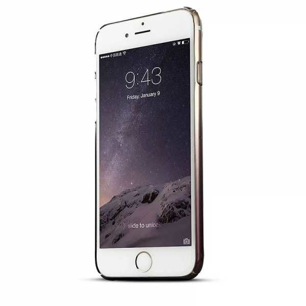 Baseus iPhone 6S Plus / 6 Plus ile Uyumlu Gradient Color Kılıf Siyah
