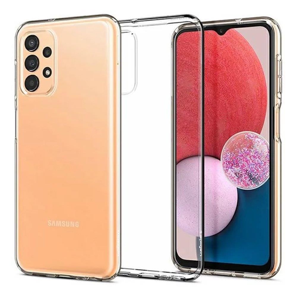 Spigen Galaxy A13 5G ile Uyumlu Kılıf Liquid Crystal 4 Tarafı Tam Koruma Crystal Clear