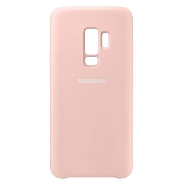 Galaxy S9 Plus ile Uyumlu Kılıf Silicone Cover Pembe EF-PG965TPEGWW