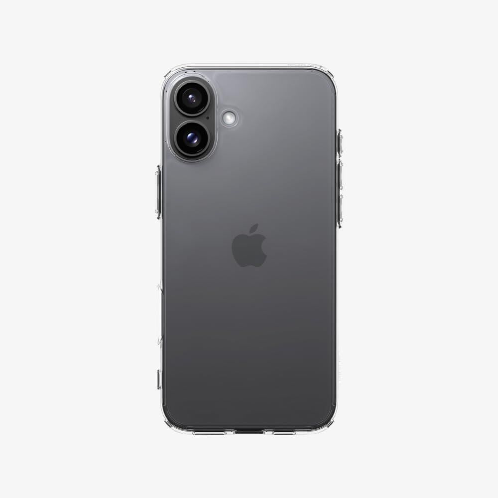 Spigen iPhone 16 Plus ile Uyumlu Kılıf Crystal Hybrid Crystal Clear