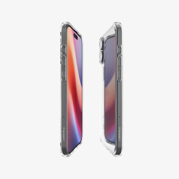 Spigen iPhone 16 Plus ile Uyumlu Kılıf Crystal Hybrid Crystal Clear