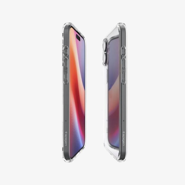 Spigen iPhone 16 Plus ile Uyumlu Kılıf Crystal Hybrid Crystal Clear