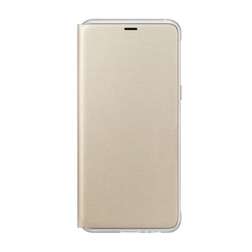 Galaxy A8 (2018) ile Uyumlu Neon Flip Koruyucu Kılıf Altın EF-FA530PFEGWW