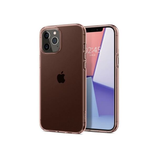 Spigen iPhone 12 Pro Max ile Uyumlu Kılıf Crystal Flex Rose Crystal