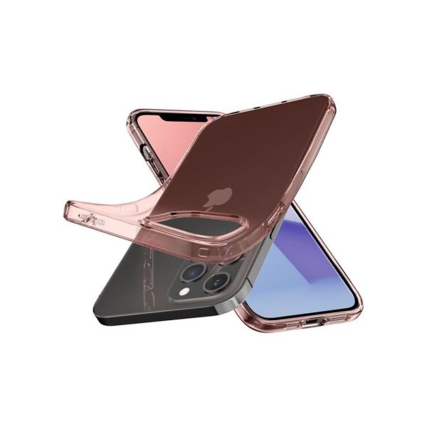 Spigen iPhone 12 Pro Max ile Uyumlu Kılıf Crystal Flex Rose Crystal