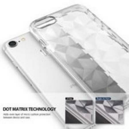 Ringke Air Prism 3D Elmas Yansıması iPhone 7/8 Plus ile Uyumlu KIlıf Clear Ultra Hafif Esnek İnce Şeffaf Transparan