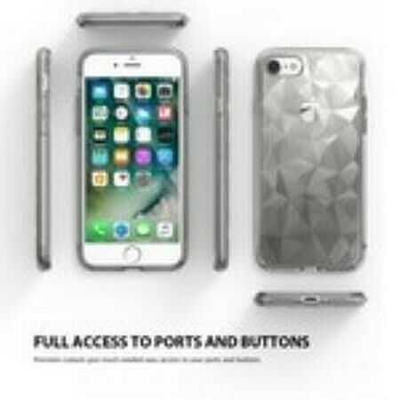 Ringke Air Prism 3D Elmas Yansıması iPhone 7/8 Plus ile Uyumlu KIlıf Clear Ultra Hafif Esnek İnce Şeffaf Transparan