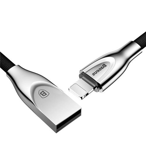 Baseus Zinc Alloy Lightning Kablo Siyah CALXN-01
