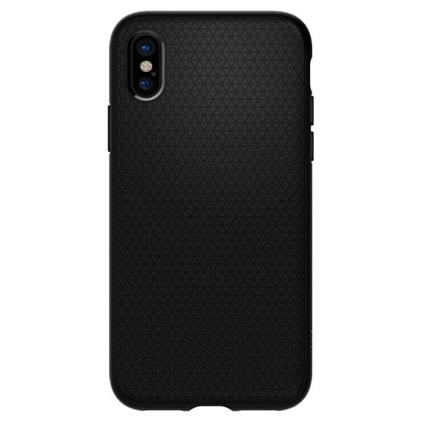 Spigen iPhone X ile Uyumlu Kılıf Liquid Air Armor Black