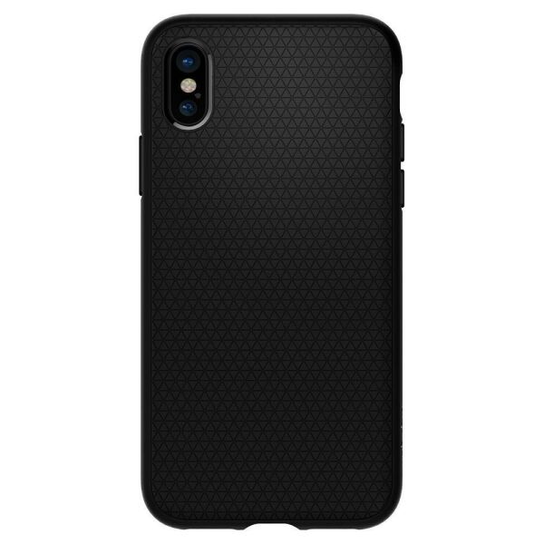 Spigen iPhone X ile Uyumlu Kılıf Liquid Air Armor Black