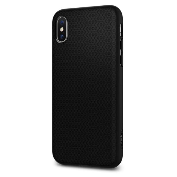 Spigen iPhone X ile Uyumlu Kılıf Liquid Air Armor Black