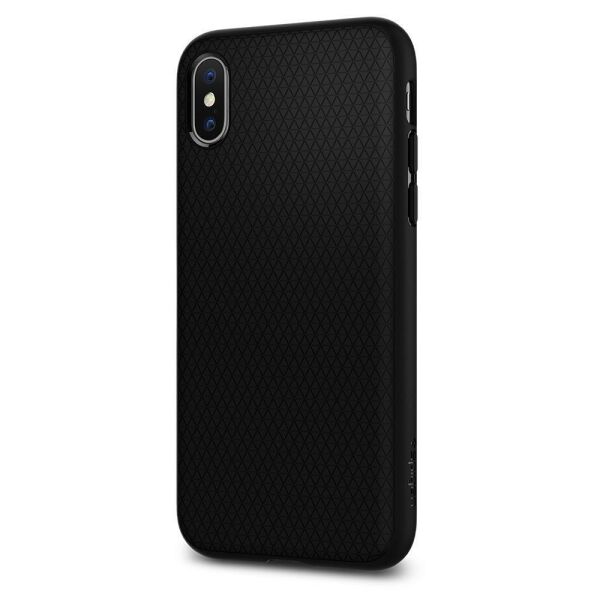 Spigen iPhone X ile Uyumlu Kılıf Liquid Air Armor Black