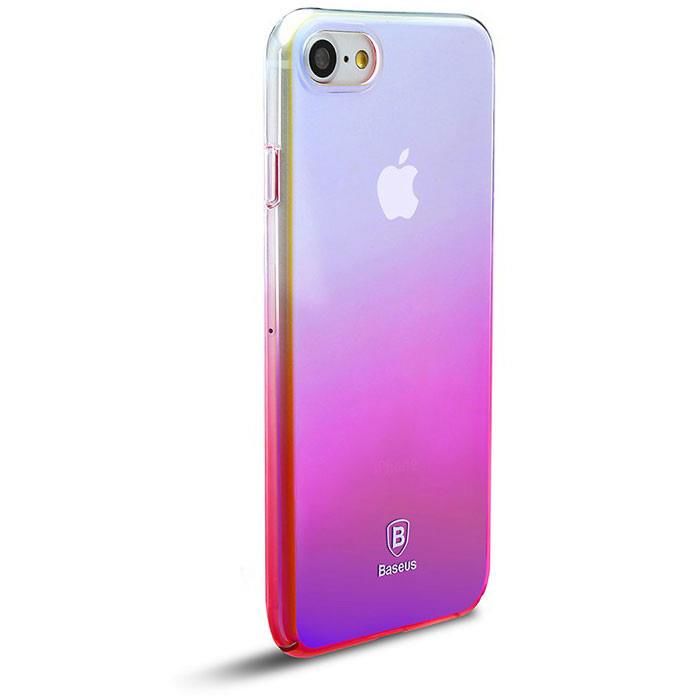 Baseus iPhone 8 / 7 ile Uyumlu Glaze Case Pembe