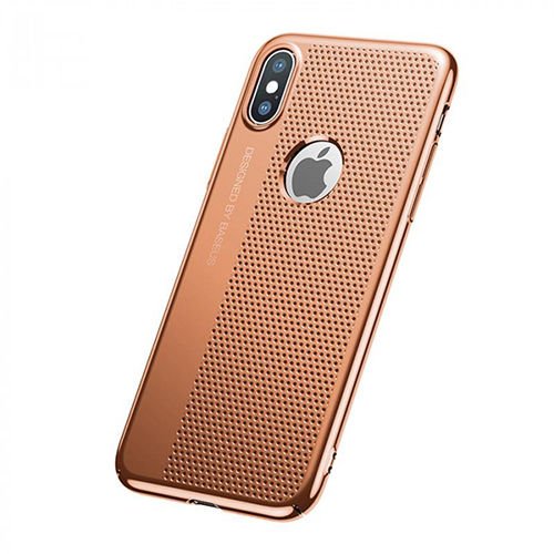 Baseus iPhone X ile Uyumlu Bright Case Altın WIAPIPHX-MX17