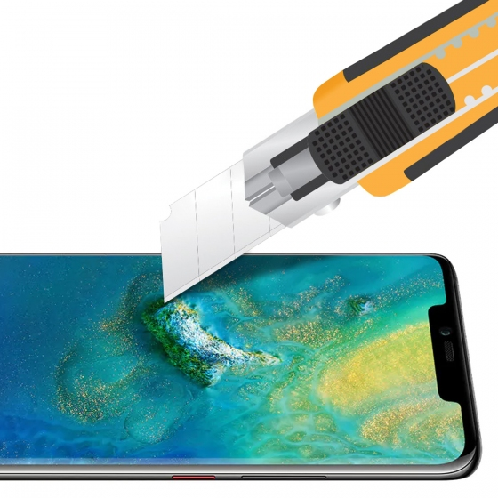 Buﬀ Mate 20 Pro ile Uyumlu 5D ile Uyumlu Glass Ekran Koruyucu