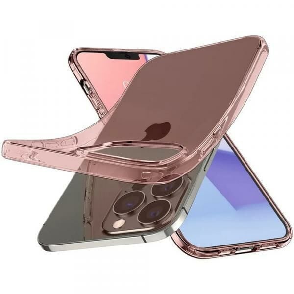 Spigen iPhone 13 Pro ile Uyumlu Kılıf Crystal Flex Rose Crystal