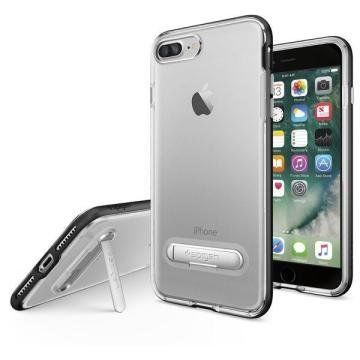 Spigen iPhone 7 Plus / 8 Plus ile Uyumlu Kılıf Crystal Hybrid Black
