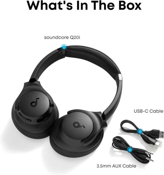 Anker Soundcore Q20i Kulak Üstü Bluetooth Kulaklık A3004 - Siyah