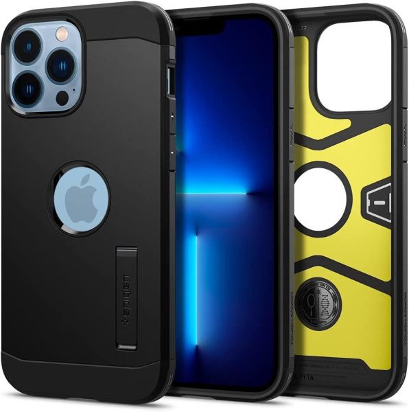 Spigen iPhone 13 Pro ile Uyumlu Kılıf Slim Armor Black