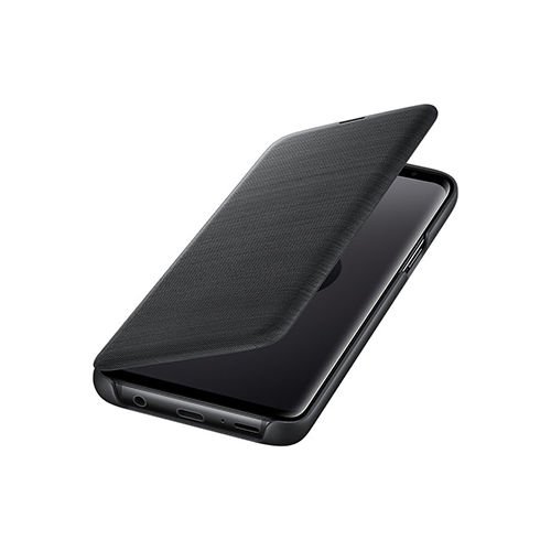 Galaxy S9 ile Uyumlu Led View Cover Kılıf Siyah EF-NG960PBEGWW