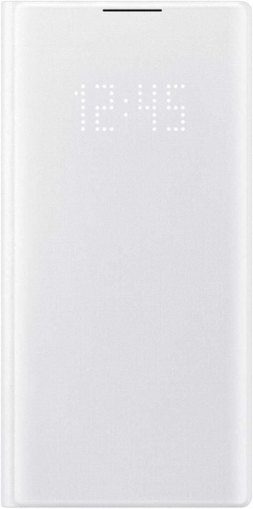 Galaxy Note 10 ile Uyumlu LED View Cover Kılıf (Beyaz) ‎EF-NN970PWEGTR
