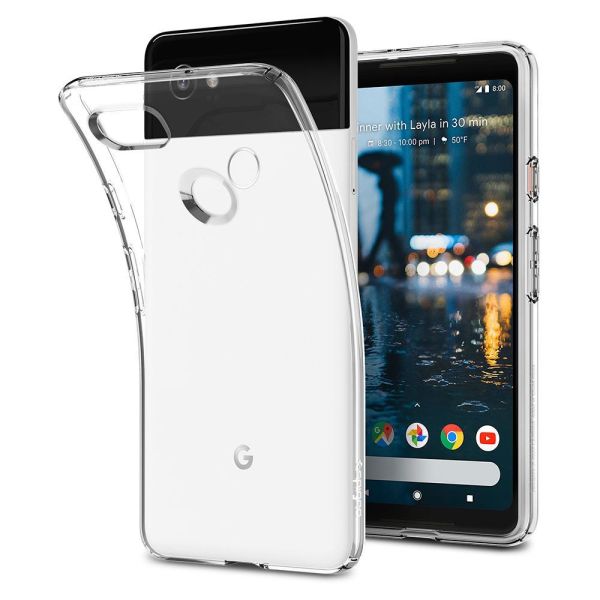 Spigen Pixel 2 XL ile Uyumlu Kılıf Liquid Crystal 4 Taraflı Koruma