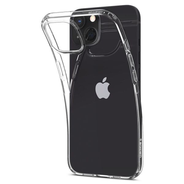 Spigen iPhone 13 Mini ile Uyumlu Kılıf Liquid Crystal 4 Tarafı Tam Koruma Crystal Clear