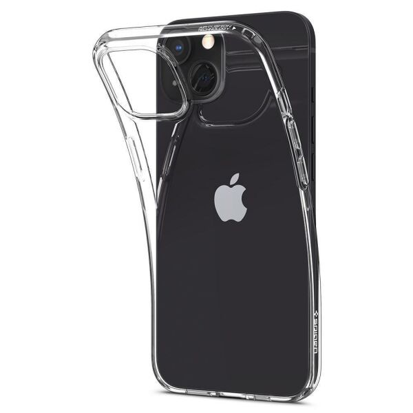 Spigen iPhone 13 Mini ile Uyumlu Kılıf Liquid Crystal 4 Tarafı Tam Koruma Crystal Clear