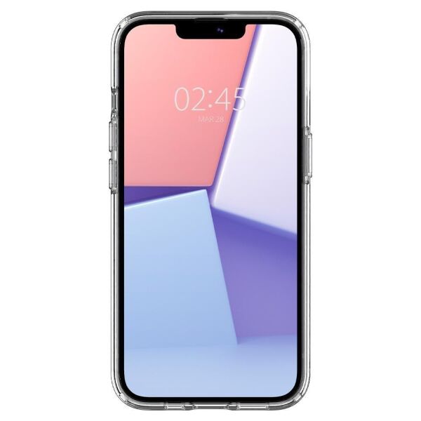 Spigen iPhone 13 Mini ile Uyumlu Kılıf Liquid Crystal 4 Tarafı Tam Koruma Crystal Clear